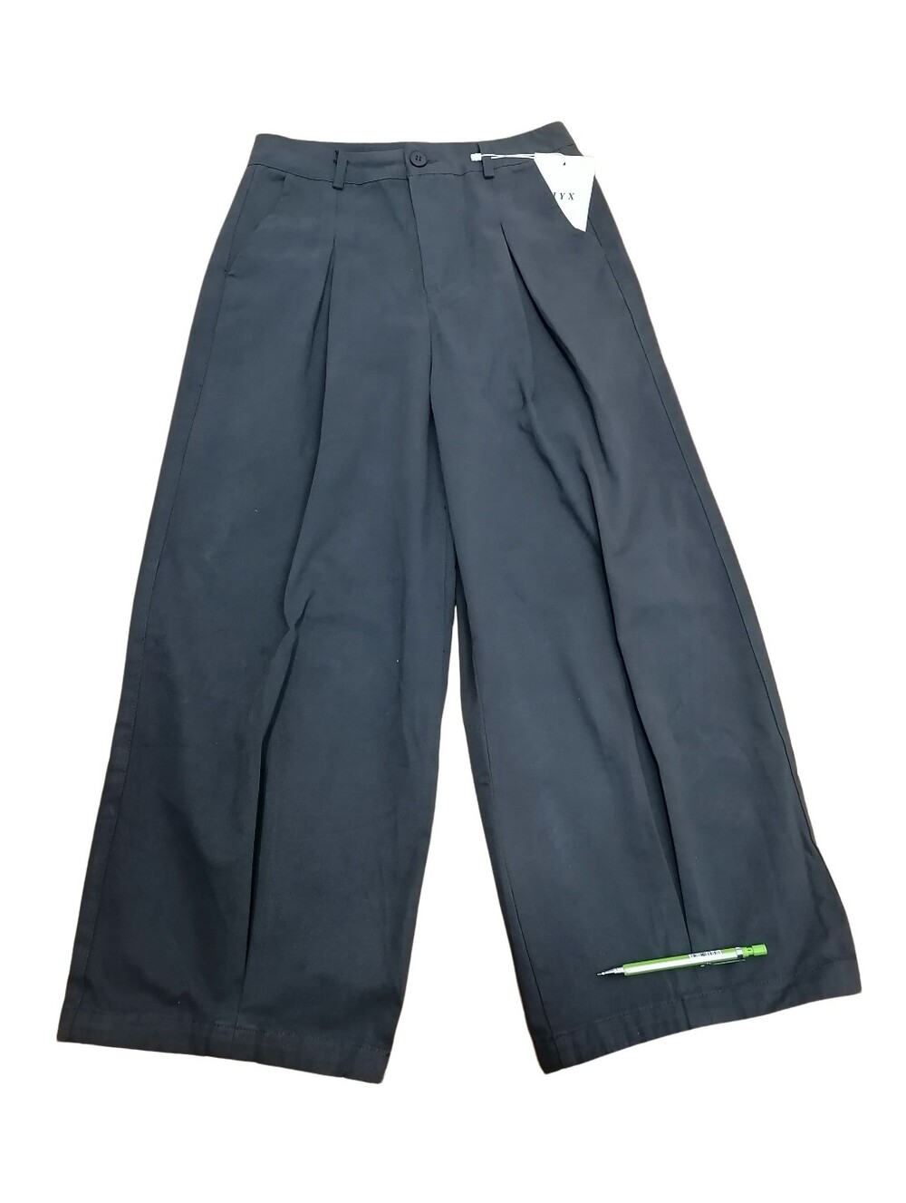 🐨🐨 Dark Grey Cotton Wide Leg Pleated Pants
